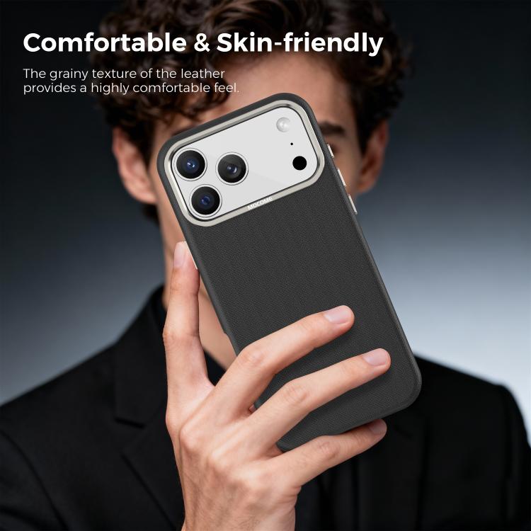 For iPhone 18 Pro Max Mocome Plain Magnetic Shockproof Phone Case(Black)