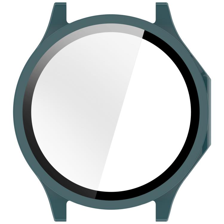 For OPPO Watch X3 / OnePlus Watch 4  Tempered Glass Film Integrated PC Watch Protective Case(Pine Green)