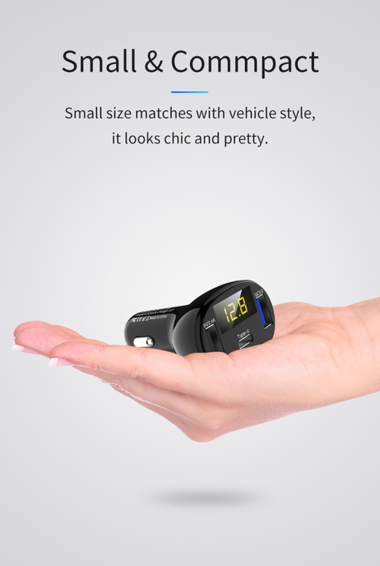 C02 Car Power Adapter in-car Phone Charger Type-C Fast Charger QC3.0 Dual USB Ports DC5V 2.4A 12V 24V Cigarette Lighter Power Supply C02 Car Power Adapter in-car Phone Charger Type-C Fast Charger QC3.0 Dual USB Ports DC5V 2.4A 12V 24V Cigarette Lighter Power Supply