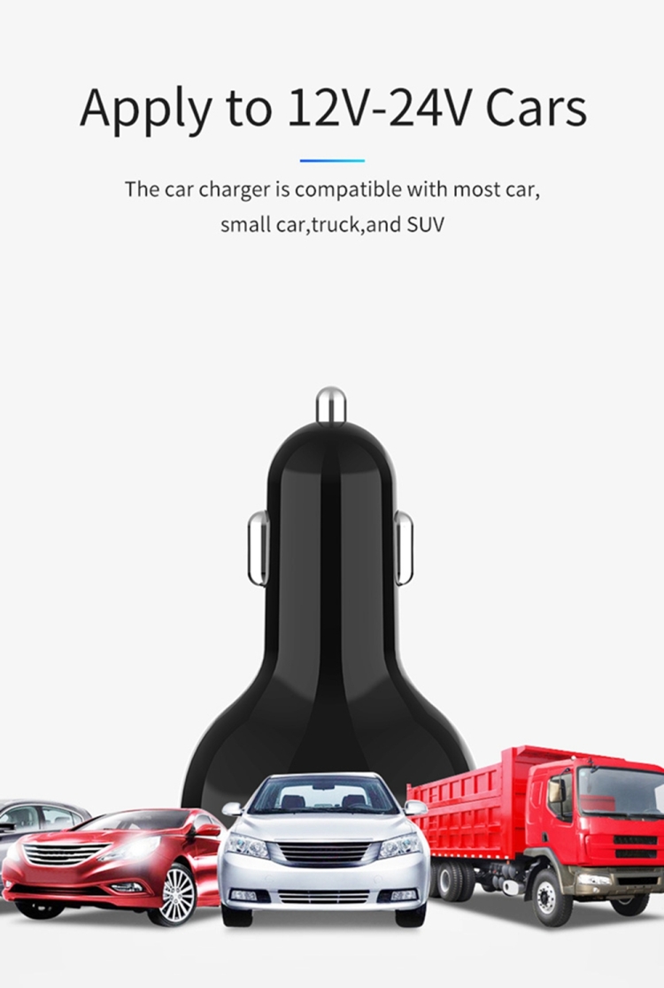 C02 Car Power Adapter in-car Phone Charger Type-C Fast Charger QC3.0 Dual USB Ports DC5V 2.4A 12V 24V Cigarette Lighter Power Supply C02 Car Power Adapter in-car Phone Charger Type-C Fast Charger QC3.0 Dual USB Ports DC5V 2.4A 12V 24V Cigarette Lighter Power Supply