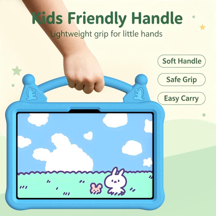For Tecno Megapad SE 11.1 Animal Paradise Handle EVA Tablet Case with Holder(Sky Blue)