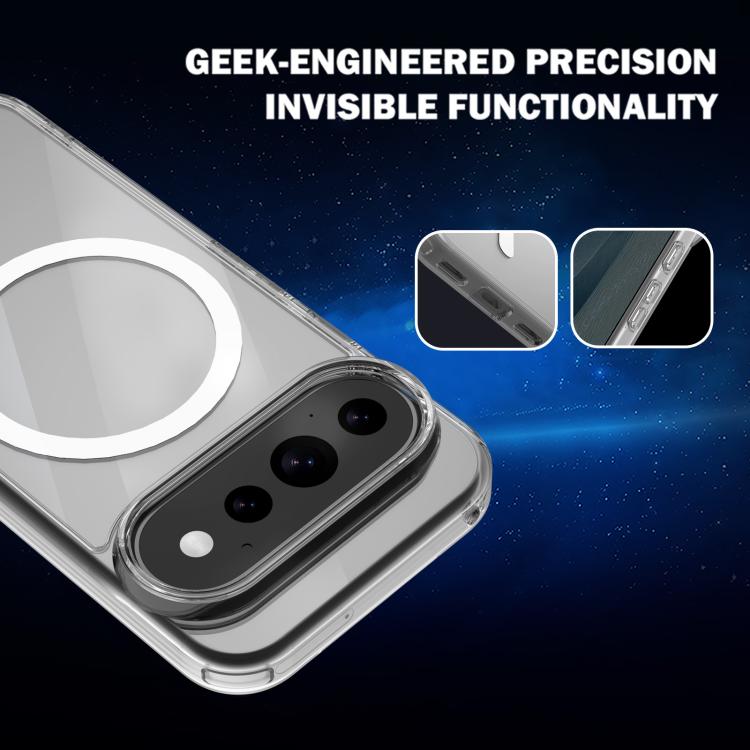 For Google Pixel 11 Pro XL LeReach TOC Clear Series Dual-Composite Armor TPU + Acrylic Shockproof Magnetic Phone Case(Transparent)