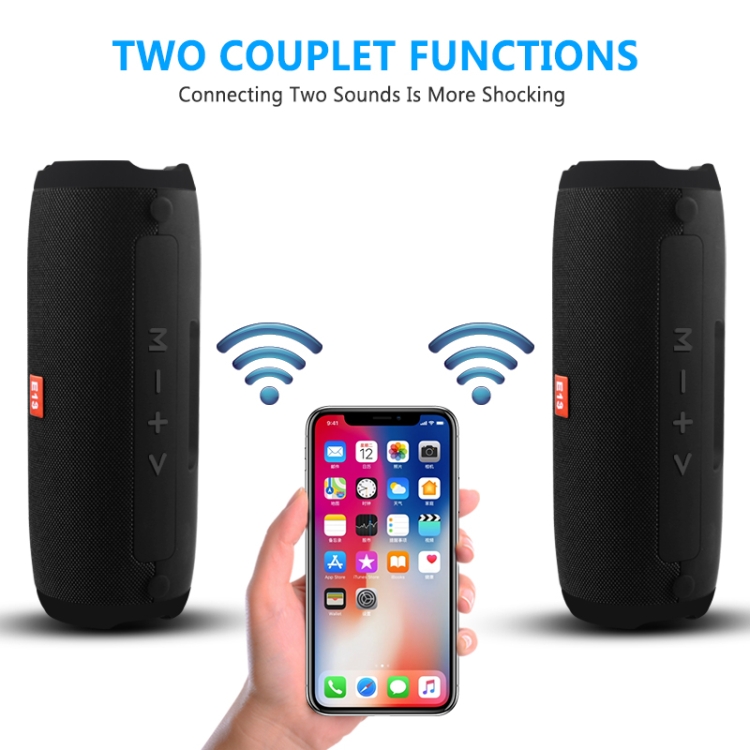 E13 Mini Portable Wireless Bluetooth Speaker Stereo Speakerphone Radio Music Subwoofer Column Speakers with TF FM(Blue) E13 Mini Portable Wireless Bluetooth Speaker Stereo Speakerphone Radio Music Subwoofer Column Speakers with TF FM(Blue)