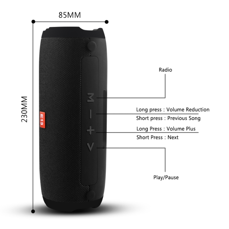 E13 Mini Portable Wireless Bluetooth Speaker Stereo Speakerphone Radio Music Subwoofer Column Speakers with TF FM(Blue) E13 Mini Portable Wireless Bluetooth Speaker Stereo Speakerphone Radio Music Subwoofer Column Speakers with TF FM(Blue)