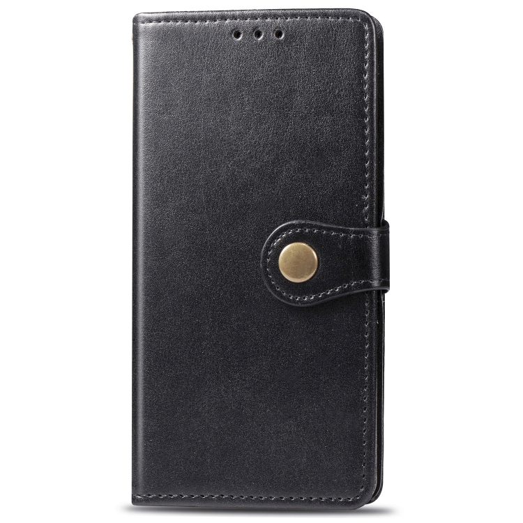 Retro Solid Color Leather Buckle Mobile Phone Protection Leather Case with Photo Frame & Card Slot & Wallet & Bracket Function for Galaxy S10e(Black) Retro Solid Color Leather Buckle Mobile Phone Protection Leather Case with Photo Frame & Card Slot & Wallet & Bracket Function for Galaxy S10e(Black)