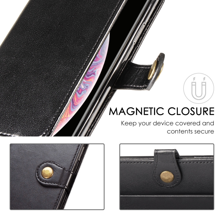 Retro Solid Color Leather Buckle Mobile Phone Protection Leather Case with Photo Frame & Card Slot & Wallet & Bracket Function for Galaxy S10e(Black) Retro Solid Color Leather Buckle Mobile Phone Protection Leather Case with Photo Frame & Card Slot & Wallet & Bracket Function for Galaxy S10e(Black)