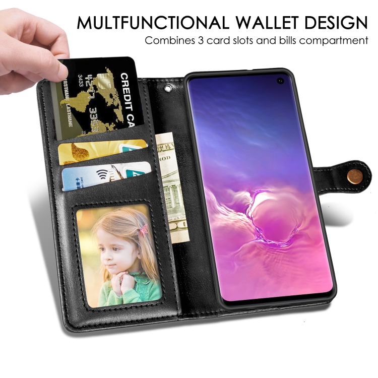 Retro Solid Color Leather Buckle Mobile Phone Protection Leather Case with Photo Frame & Card Slot & Wallet & Bracket Function for Galaxy S10(Blue) Retro Solid Color Leather Buckle Mobile Phone Protection Leather Case with Photo Frame & Card Slot & Wallet & Bracket Function for Galaxy S10(Blue)