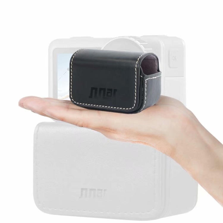 Caja de transporte de almacenamiento de mini funda de cuero impermeable para DJI OSMO Action / GoPro / SJCAM / Xiaomi Mi Jia (café) - 4