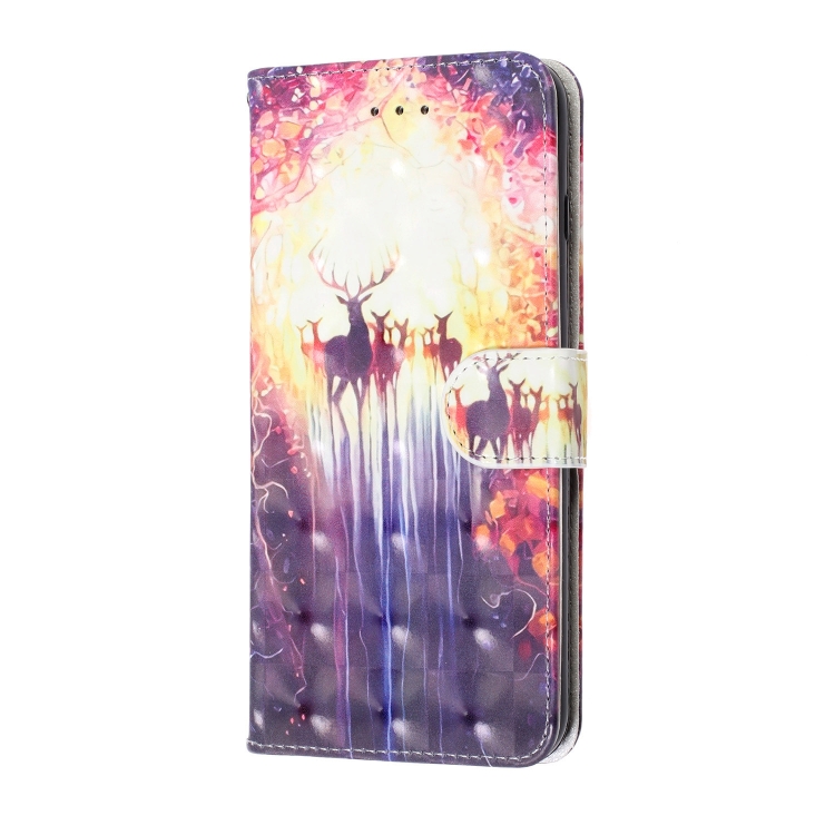 For iPhone 11 Pro 3D Visual Painting Horizontal Flip Leather Case, With Bracket & Card Slot & Wallet & Bracelet(The Deer) For iPhone 11 Pro 3D Visual Painting Horizontal Flip Leather Case, With Bracket & Card Slot & Wallet & Bracelet(The Deer)