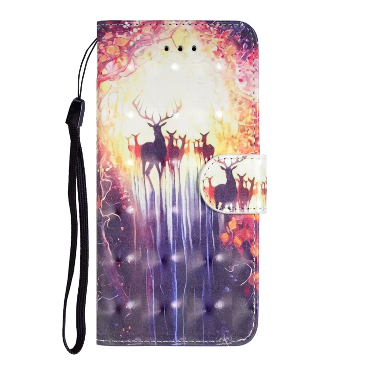 For iPhone 11 Pro 3D Visual Painting Horizontal Flip Leather Case, With Bracket & Card Slot & Wallet & Bracelet(The Deer) For iPhone 11 Pro 3D Visual Painting Horizontal Flip Leather Case, With Bracket & Card Slot & Wallet & Bracelet(The Deer)
