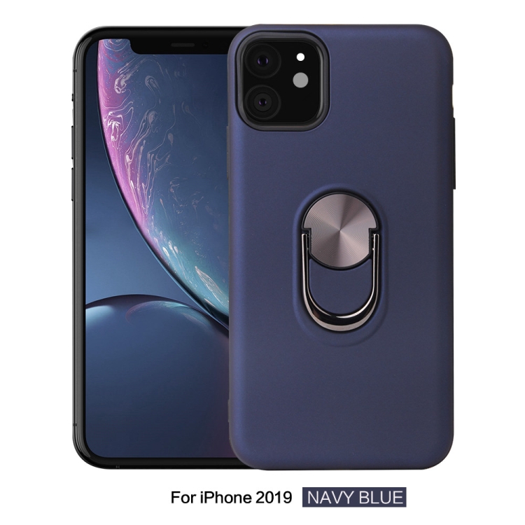 For iPhone 11 360 Rotary Multifunctional Stent PC+TPU Case, with Magnetic Invisible Holder(Navy Blue) For iPhone 11 360 Rotary Multifunctional Stent PC+TPU Case, with Magnetic Invisible Holder(Navy Blue)