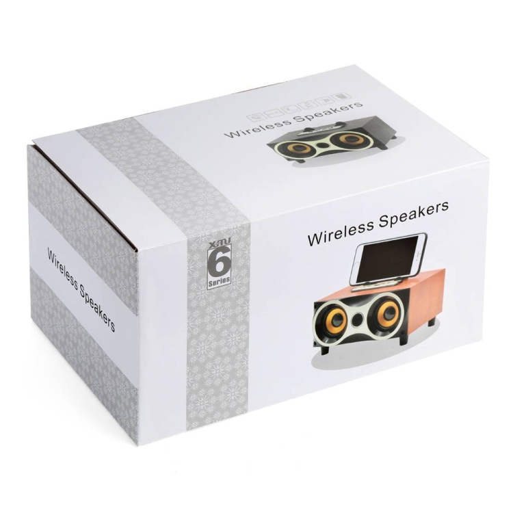 X6 Portable Wooden Wireless Speaker Subwoofer Stereo Bluetooth Speakers Radio FM Desktop X6 Portable Wooden Wireless Speaker Subwoofer Stereo Bluetooth Speakers Radio FM Desktop