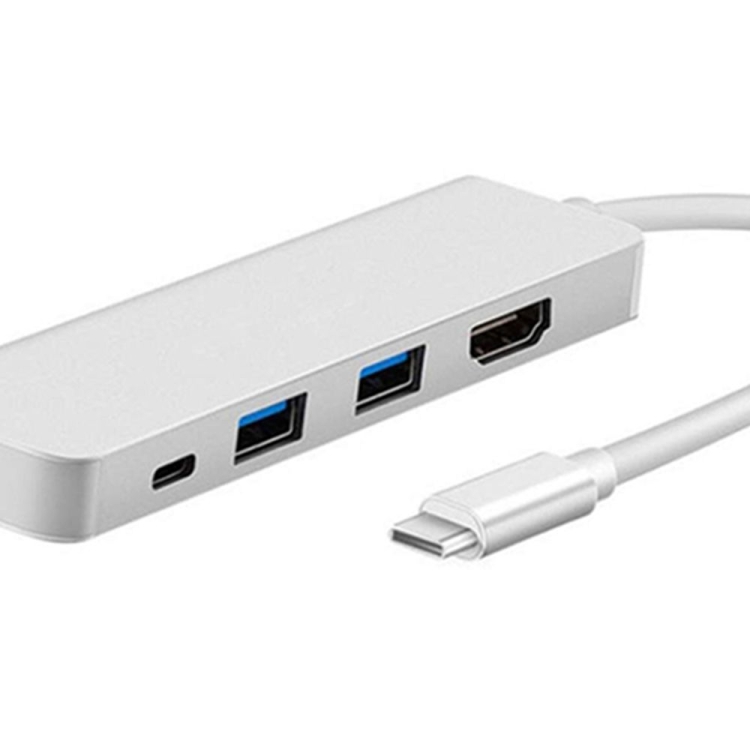 Hub 4 en 1 tipo C con adaptador HDMI USB 3.0 para MacBook Hub Periféricos de computadora USB USB tipo C HDMI para MacBook Pro Air - 1