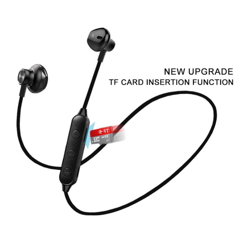 DL-33 5.0 Wireless Bluetooth Earphone Insert Card Sports Sweat-proof Earphone Bass Stereo Earbud(Black)
