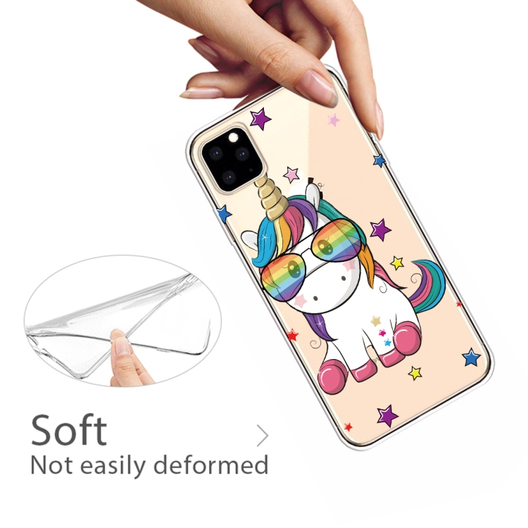 Đối với iPhone 11 In hoa văn Vỏ điện thoại di động TPU mềm (Kính