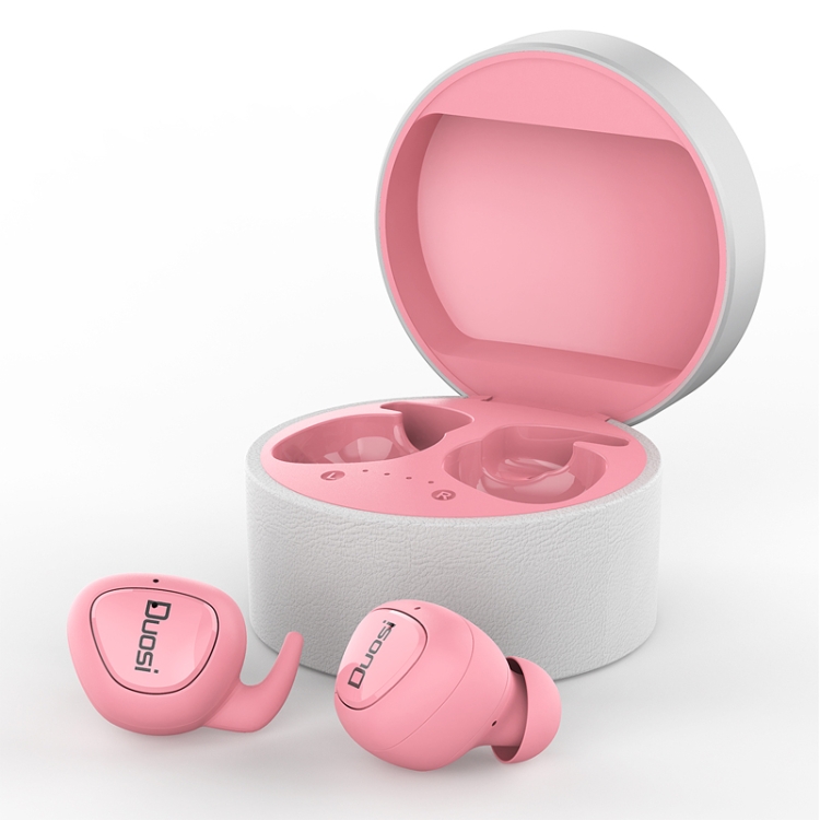 Duosi DY-18 TWS Stereo Bluetooth 5.0 Earphone with 450mAh Charging Box (Pink) Duosi DY-18 TWS Stereo Bluetooth 5.0 Earphone with 450mAh Charging Box (Pink)