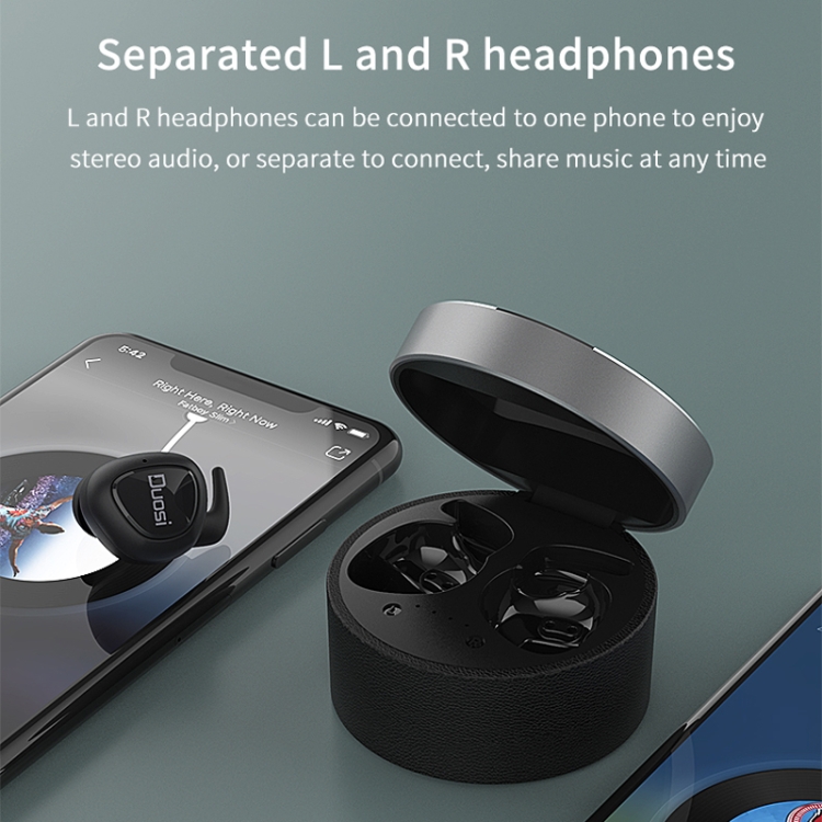 Duosi DY-18 TWS Stereo Bluetooth 5.0 Earphone with 450mAh Charging Box (Pink) Duosi DY-18 TWS Stereo Bluetooth 5.0 Earphone with 450mAh Charging Box (Pink)