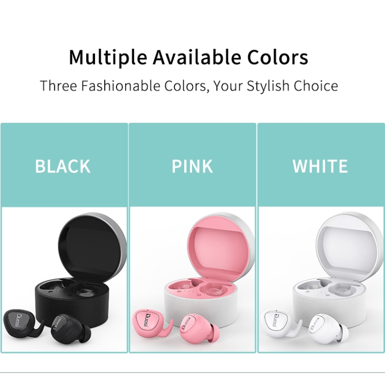 Duosi DY-18 TWS Stereo Bluetooth 5.0 Earphone with 450mAh Charging Box (Pink) Duosi DY-18 TWS Stereo Bluetooth 5.0 Earphone with 450mAh Charging Box (Pink)