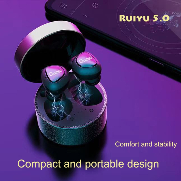 Duosi DY-18 TWS Stereo Bluetooth 5.0 Earphone with 450mAh Charging Box (Pink) Duosi DY-18 TWS Stereo Bluetooth 5.0 Earphone with 450mAh Charging Box (Pink)