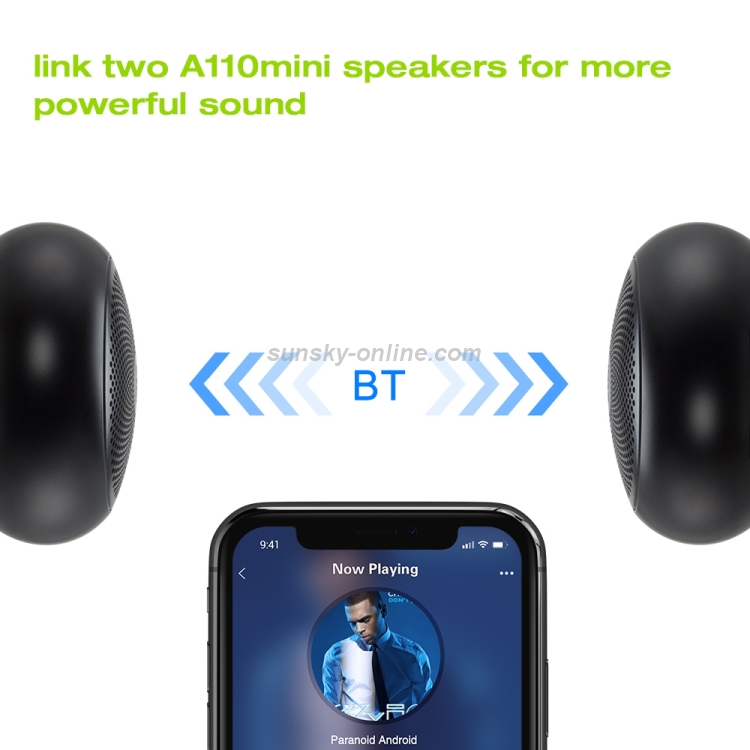 EWA A110mini High Hidelity Bluetooth Speaker Small Size High Power Bass, TWS Bluetooth Technology, Support TF(Grey) EWA A110mini High Hidelity Bluetooth Speaker Small Size High Power Bass, TWS Bluetooth Technology, Support TF(Grey)
