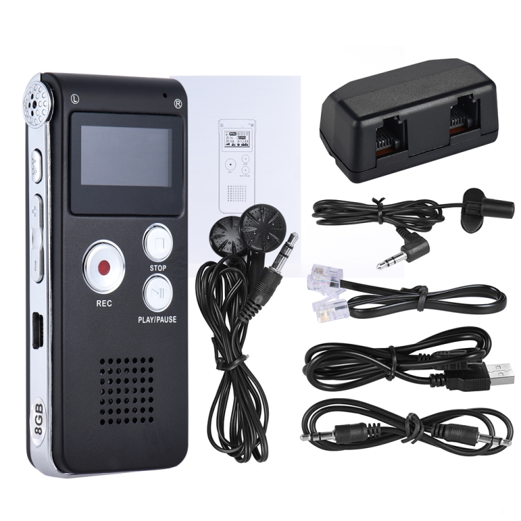 SK-012 8GB Grabadora de voz Audio digital USB con reproductor de MP3 