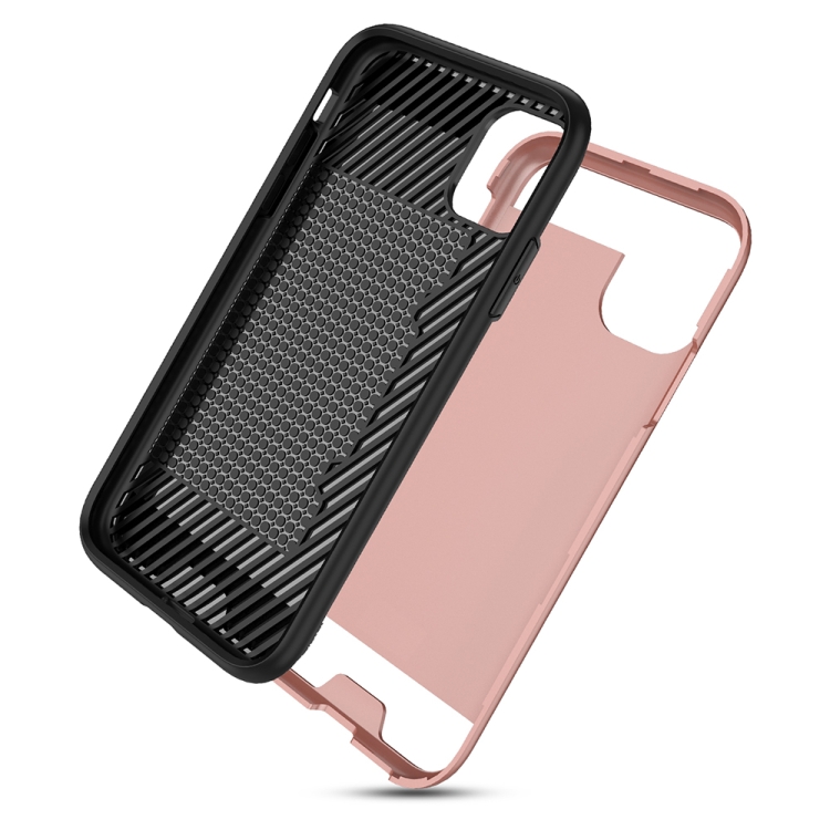 For iPhone 11 Pro Ultra-thin TPU+PC Brushed Texture Shockproof Protective Casewith Card Slot(Grey) For iPhone 11 Pro Ultra-thin TPU+PC Brushed Texture Shockproof Protective Casewith Card Slot(Grey)