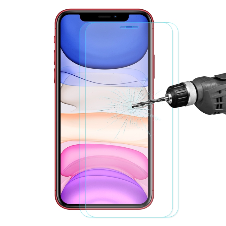 For iPhone 11 / XR / XR 2pcs ENKAY Hat-prince 0.26mm 9H 2.5D Curved Edge Tempered Glass Film For iPhone 11 / XR / XR 2pcs ENKAY Hat-prince 0.26mm 9H 2.5D Curved Edge Tempered Glass Film