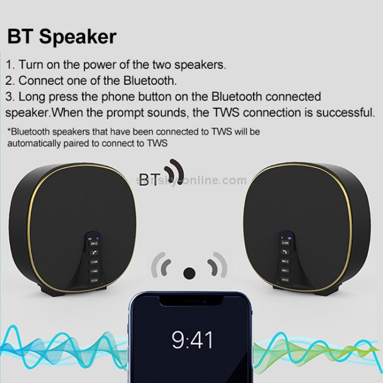 DY-52 Portable Bluetooth Speaker Wireless Loudspeaker Sound 32G Max Memory 10W Stereo Music Surround Outdoor Speaker(Black+Gold) DY-52 Portable Bluetooth Speaker Wireless Loudspeaker Sound 32G Max Memory 10W Stereo Music Surround Outdoor Speaker(Black+Gold)