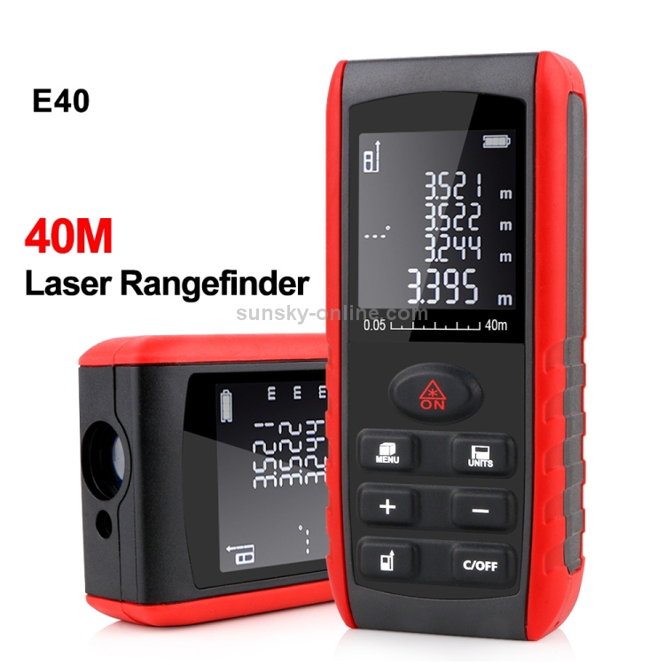 E40 Portable Précision Multifonctionnel 40M Numérique Laser Mètre de Distance 