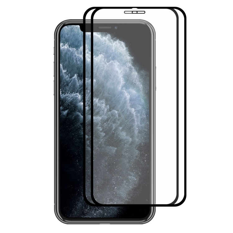 For iPhone 11 Pro Max / XS Max 2PCS ENKAY Hat-prince Full Glue 0.26mm 9H 2.5D Tempered Glass Full Coverage Film For iPhone 11 Pro Max / XS Max 2PCS ENKAY Hat-prince Full Glue 0.26mm 9H 2.5D Tempered Glass Full Coverage Film