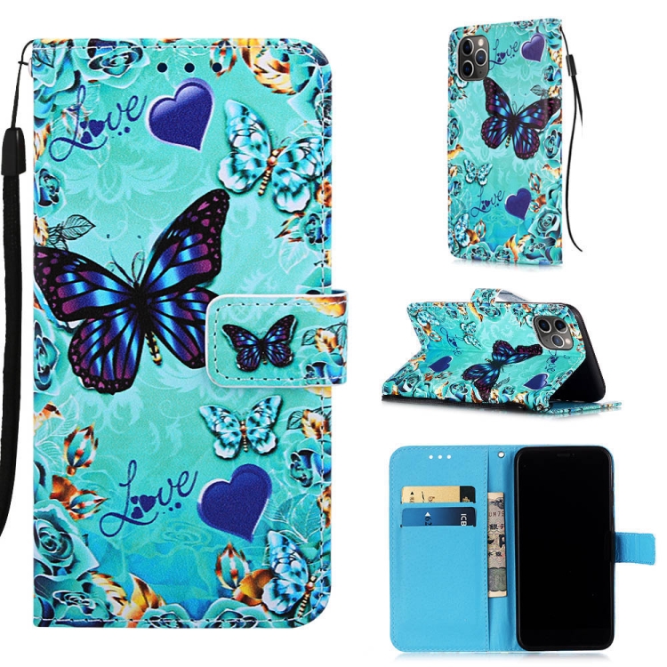 For iPhone 11 Pro 3D Visual Painting Horizontal Flip Leather Case with Holder & Card Slot & Wallet & Lanyard(Love Butterfly) For iPhone 11 Pro 3D Visual Painting Horizontal Flip Leather Case with Holder & Card Slot & Wallet & Lanyard(Love Butterfly)