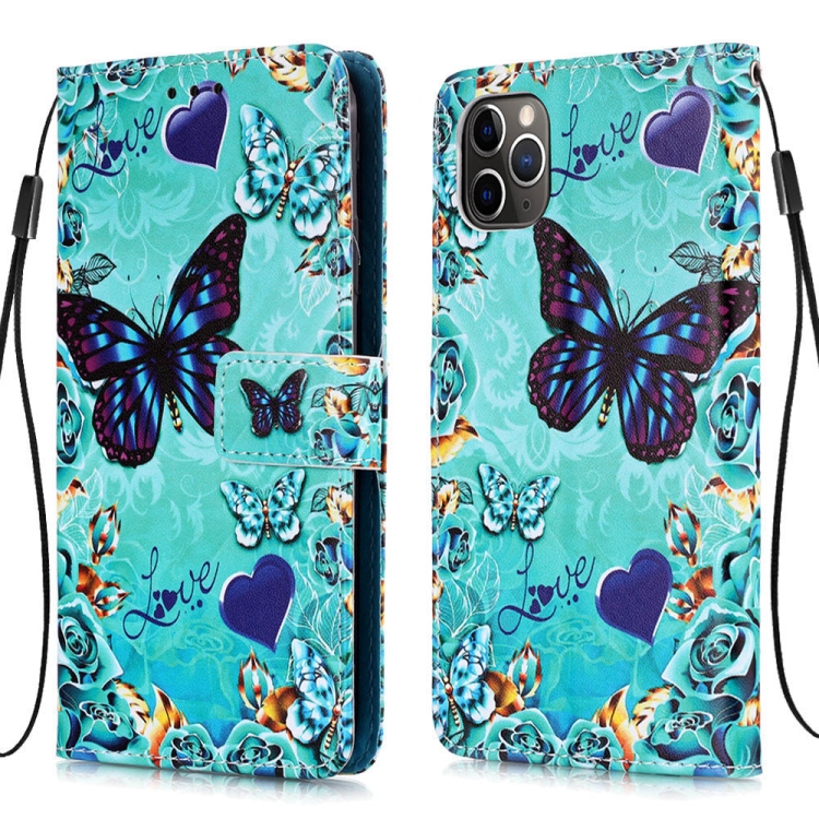 For iPhone 11 Pro 3D Visual Painting Horizontal Flip Leather Case with Holder & Card Slot & Wallet & Lanyard(Love Butterfly) For iPhone 11 Pro 3D Visual Painting Horizontal Flip Leather Case with Holder & Card Slot & Wallet & Lanyard(Love Butterfly)
