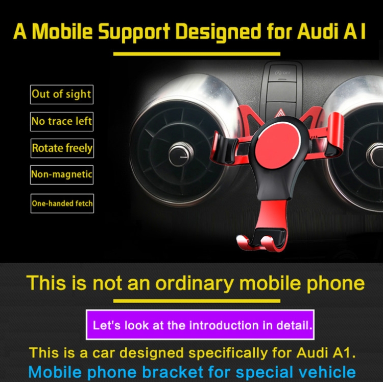 Applicable pour Audi A1 / S1 support de téléphone portable monté