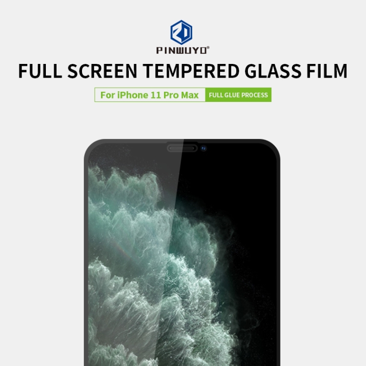 For iPhone 11 Pro Max PINWUYO 9H 2.5D Full Screen Tempered Glass Film(Black) For iPhone 11 Pro Max PINWUYO 9H 2.5D Full Screen Tempered Glass Film(Black)