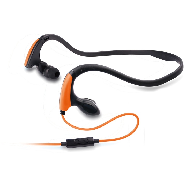 MDR-J039 Waterproof IPX7 10mm Speaker Ergonomic Wired Earhook Earphone Support Underwater Sports(Orange) MDR-J039 Waterproof IPX7 10mm Speaker Ergonomic Wired Earhook Earphone Support Underwater Sports(Orange)