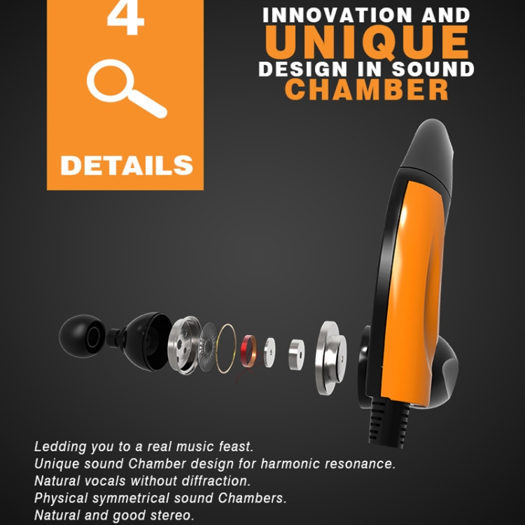 MDR-J039 Waterproof IPX7 10mm Speaker Ergonomic Wired Earhook Earphone Support Underwater Sports(Orange) MDR-J039 Waterproof IPX7 10mm Speaker Ergonomic Wired Earhook Earphone Support Underwater Sports(Orange)