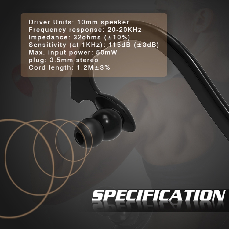 MDR-J039 Waterproof IPX7 10mm Speaker Ergonomic Wired Earhook Earphone Support Underwater Sports(Orange) MDR-J039 Waterproof IPX7 10mm Speaker Ergonomic Wired Earhook Earphone Support Underwater Sports(Orange)