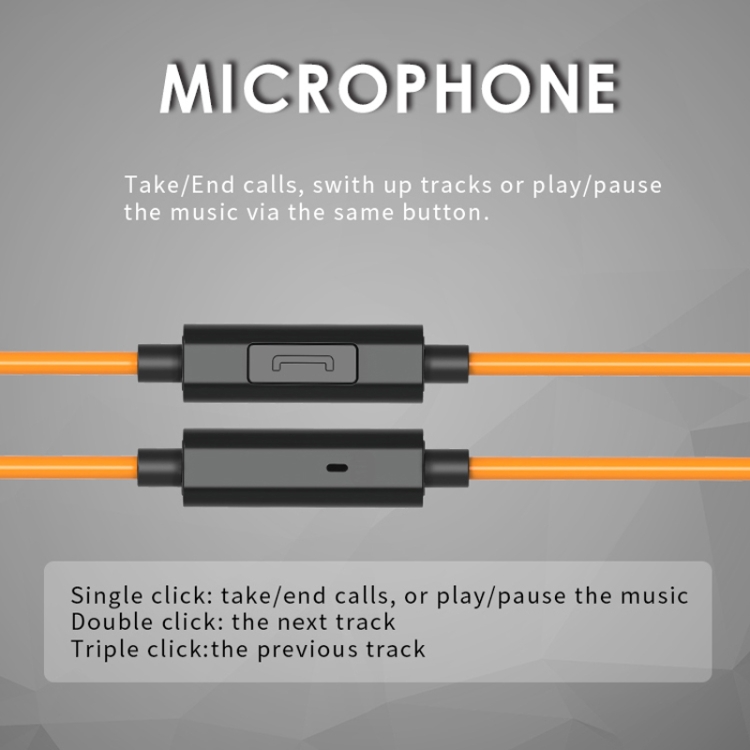 MDR-J039 Waterproof IPX7 10mm Speaker Ergonomic Wired Earhook Earphone Support Underwater Sports(Orange) MDR-J039 Waterproof IPX7 10mm Speaker Ergonomic Wired Earhook Earphone Support Underwater Sports(Orange)