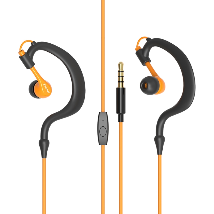 Kimmar R02 Sports Sweat Resistant Wired Earphone(Orange) Kimmar R02 Sports Sweat Resistant Wired Earphone(Orange)