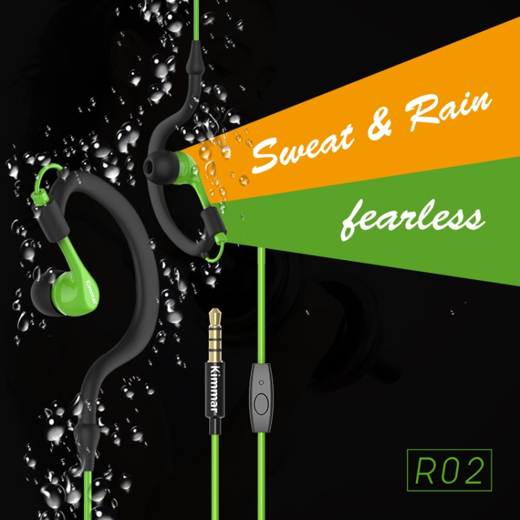 Kimmar R02 Sports Sweat Resistant Wired Earphone(Orange) Kimmar R02 Sports Sweat Resistant Wired Earphone(Orange)