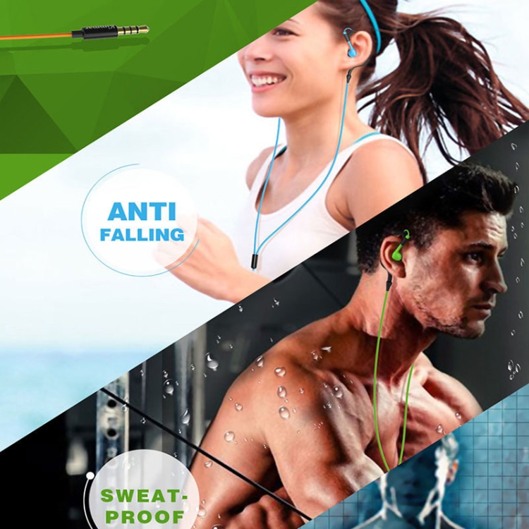 Kimmar R02 Sports Sweat Resistant Wired Earphone(Orange) Kimmar R02 Sports Sweat Resistant Wired Earphone(Orange)