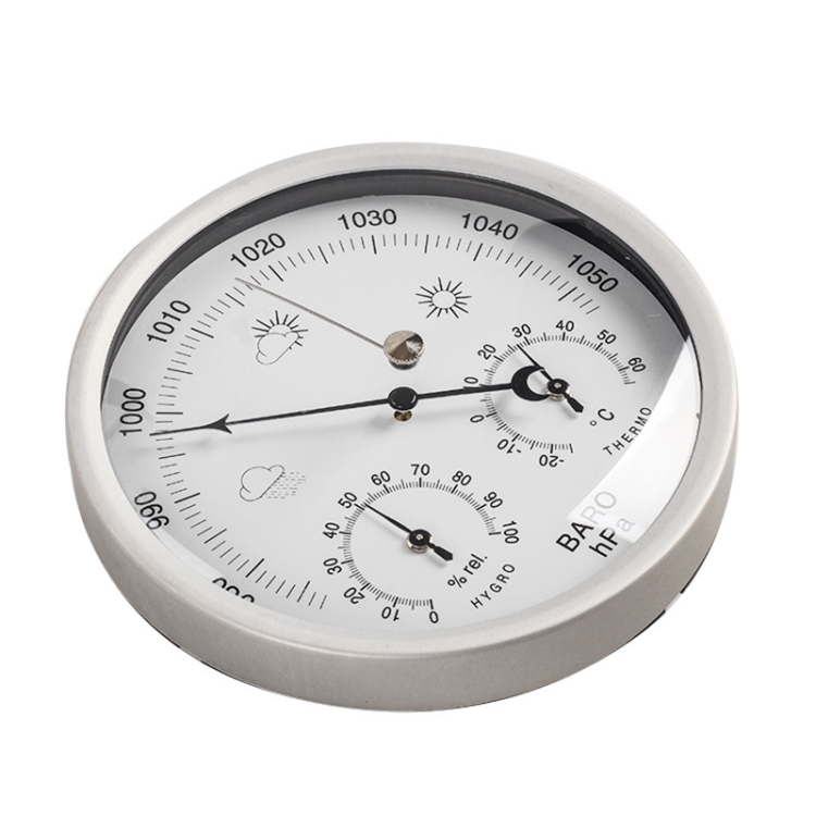 IEUDNS 4X Thermometer Hygrometer Barometers Clock Weather Instrument Wall Hanging