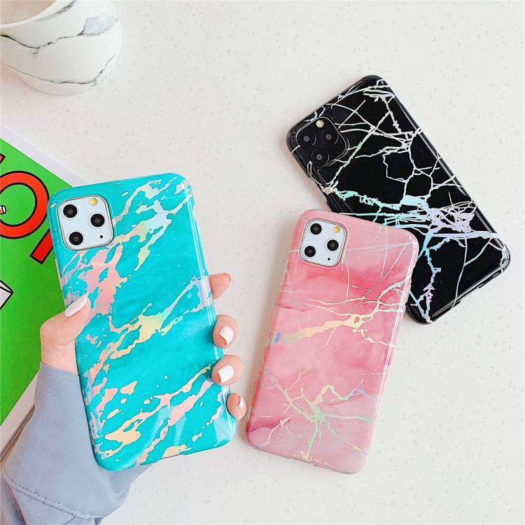For iPhone 11 Pro TPU Glossy laser Marble IMD Colorful Mobile Phone Case(Black) For iPhone 11 Pro TPU Glossy laser Marble IMD Colorful Mobile Phone Case(Black)