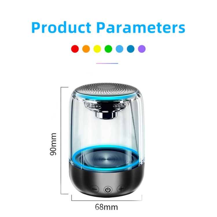 C7 Bluetooth 5.0 Speaker Transparent LED Luminous Subwoofer TWS 6D Surround HIFI Stereo Cool Audio(White) C7 Bluetooth 5.0 Speaker Transparent LED Luminous Subwoofer TWS 6D Surround HIFI Stereo Cool Audio(White)