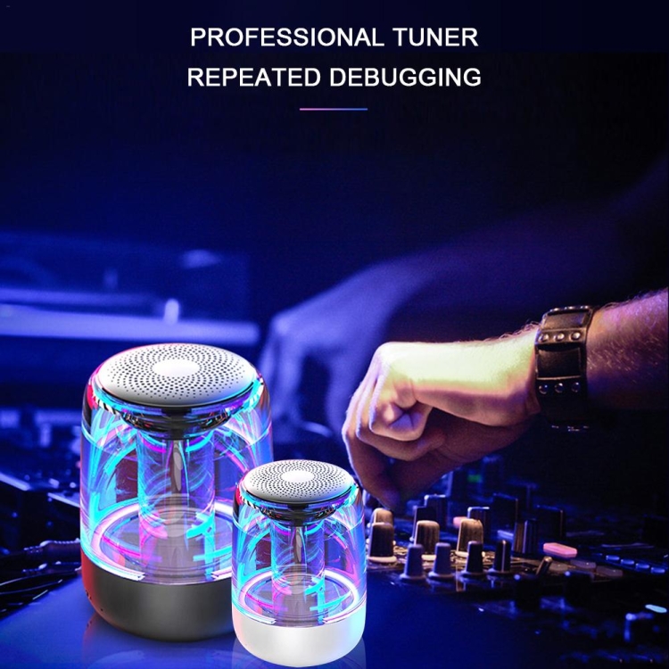 C7 Bluetooth 5.0 Speaker Transparent LED Luminous Subwoofer TWS 6D Surround HIFI Stereo Cool Audio(White) C7 Bluetooth 5.0 Speaker Transparent LED Luminous Subwoofer TWS 6D Surround HIFI Stereo Cool Audio(White)