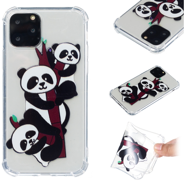 For iPhone 11 Pro Anti-Drop Pattern TPU Phone Case(Three Pandas) For iPhone 11 Pro Anti-Drop Pattern TPU Phone Case(Three Pandas)