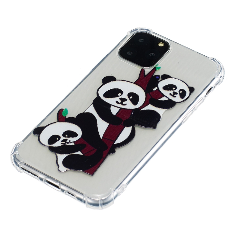 For iPhone 11 Pro Anti-Drop Pattern TPU Phone Case(Three Pandas) For iPhone 11 Pro Anti-Drop Pattern TPU Phone Case(Three Pandas)