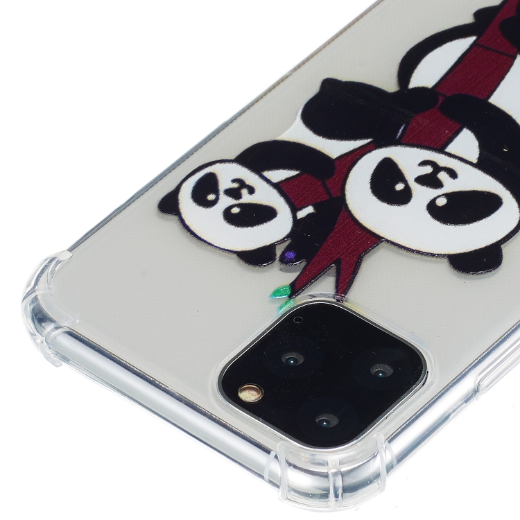 For iPhone 11 Pro Anti-Drop Pattern TPU Phone Case(Three Pandas) For iPhone 11 Pro Anti-Drop Pattern TPU Phone Case(Three Pandas)