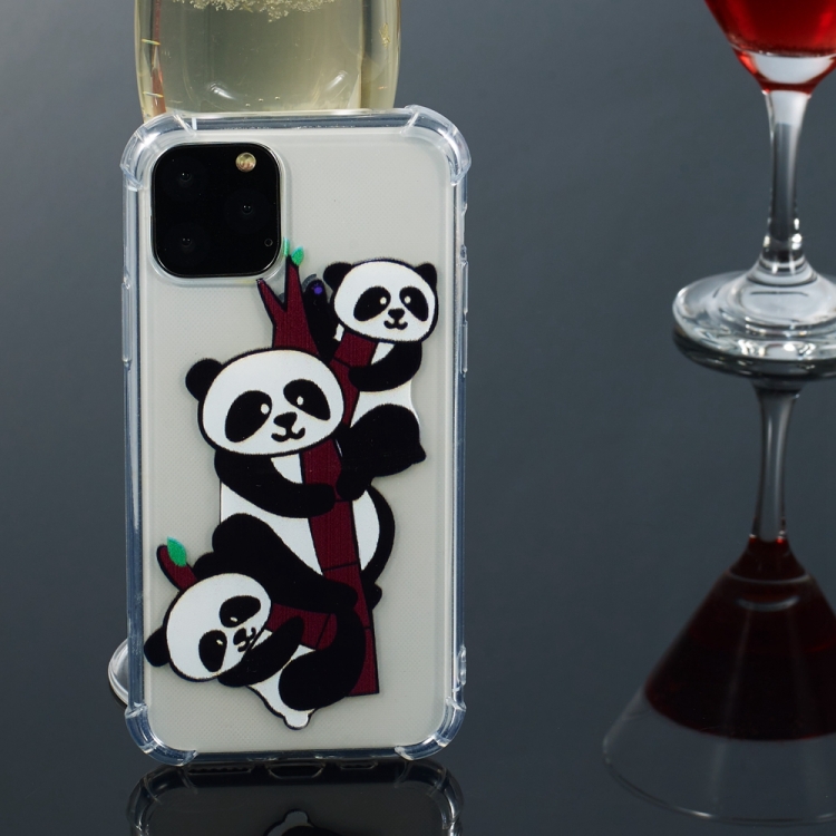 For iPhone 11 Pro Anti-Drop Pattern TPU Phone Case(Three Pandas) For iPhone 11 Pro Anti-Drop Pattern TPU Phone Case(Three Pandas)