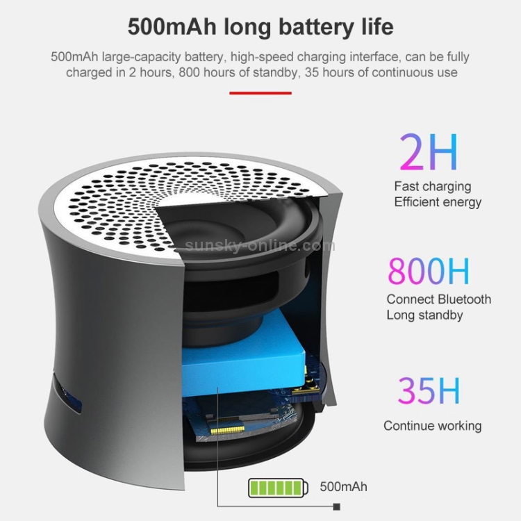 EWA A104 Bluetooth Speaker MP3 Player Portable Speaker Metallic USB ...